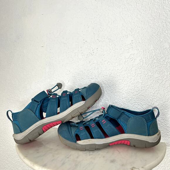 Keen Newport H2 Deep Lagoon Blue Pink Womens Size 5 - Picture 6 of 7